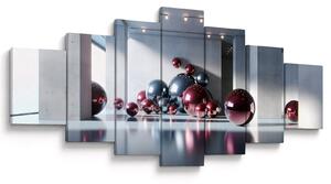 Obraz - 3D prostor s koulemi II. (210x100 cm)
