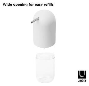 Bílý plastový dávkovač mýdla 230 ml Touch – Umbra