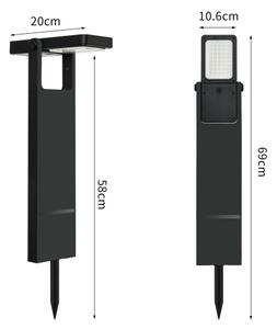 Brilagi - LED Solární lampa SUN SPIKE LED/4W/3,7V 2200 mAh IP44