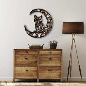 Wooden Mooden 3D Dřevěný obraz na zeď Cat Velikost: 37x37 cm