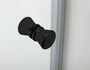 Hagser Alena sprchové dveře 130 cm posuvné černá matný/průhledné sklo HGR19000021