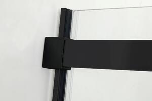 Hagser Alena sprchové dveře 130 cm posuvné černá matný/průhledné sklo HGR19000021