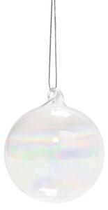 HANG ON Skleněná koule průhledné 6 cm set 6 ks - čirá