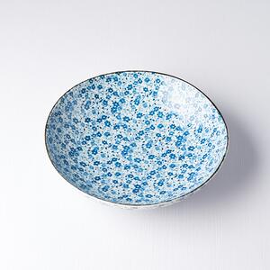 Made in Japan (MIJ) Blue Daisy Miska na těstoviny 21 cm, 500 ml