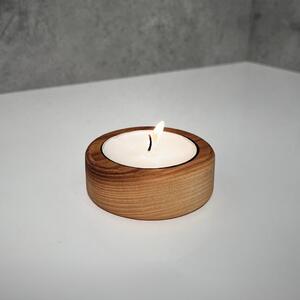 Wooden Mooden Dřevěný svícen na čajové svíčky Materiál: Jasan