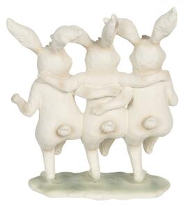 Dekorace tančících králíků – 16x9x19 cm