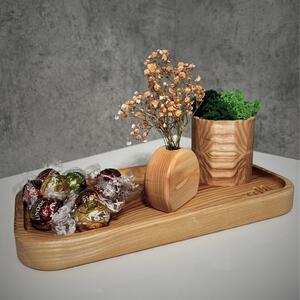 Wooden Mooden Klasické dřevěné tácy Velikost: Velká, Materiál: Jasan