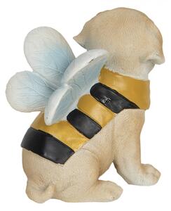 Dekorace psa ve včelím kostýmu – 12x9x13 cm