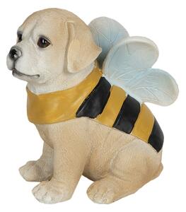 Dekorace psa ve včelím kostýmu – 12x9x13 cm