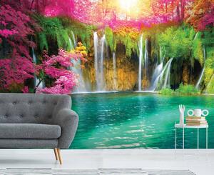 Malvis ® Tapeta Exotický vodopád Vel. (šířka x výška): 288 x 200 cm