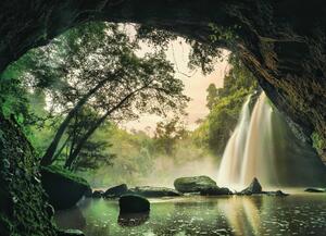 Malvis ® Tapeta Vodopád v tropickém lese Thajsko Vel. (šířka x výška): 288 x 200 cm