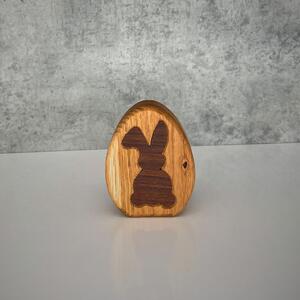 Wooden Mooden Dřevěná velikonoční vajíčka z dubu a amerického ořechu Vzor: 3