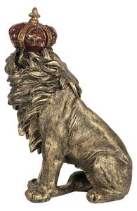 Dekorační soška Lev s korunou – 25x13x38 cm