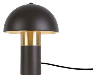 Stolní lampa v černo-zlaté barvě Leitmotiv Seta, výška 26 cm