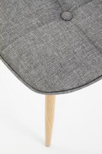 Židle Hampshire šedá/dub medový