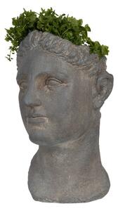 Kameninový květináč v designu busty antik ženy Koen – 30x23x41 cm
