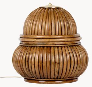 Malá stojací lampa z ratanu Bohemian