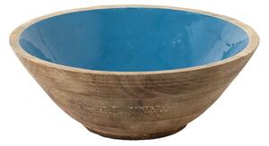 Servírovací mísa/talíř modrá, hnědá 25*10 cm – 25x10 cm