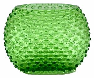 Sklárna Častolovice - Váza 15cm - Hobnail - Ananas - světle zelená