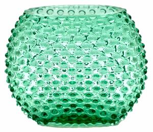 Sklárna Častolovice - Váza 15cm - Hobnail - Ananas - beryl