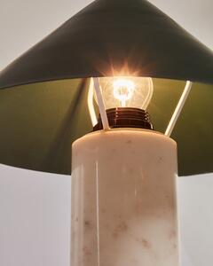 Zelená stolní lampa s kovovým stínidlem (výška 32 cm) Valentine – Kave Home