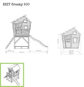 Drevko Zahradní domek pro děti Crooky 500