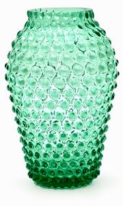 Sklárna Častolovice - Váza 25cm - Hobnail - Ananas - beryl