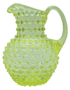 Sklárna Častolovice - Džbán 1l - Hobnail – Ananas – uranová žluť