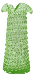 Sklárna Častolovice - Váza 28cm - Hobnail – Ananas – uranová zeleň