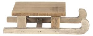 Dekorace dřevěné sáňky – 25x12x6 cm