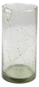 Skleněná transparentní foukaná váza Sandy – 10x20 cm
