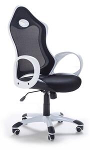 Kancelářská židle Isit (černé s bílými područkami). 1011164