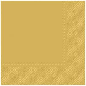Papírové ubrousky ZLATÉ 33x33 cm HORECA 20