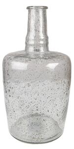 Skleněná transparentní foukaná váza Sandy – 21x38 cm