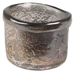 Skleněná čajová svíčka Houder Brown 8x6 cm – 8x6 cm