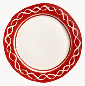 Sada ručně malovaných porcelánových snídaňových talířů Festivo, 2 díly