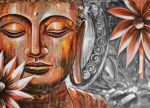 Malvis ® Tapeta Buddha olejomalba Vel. (šířka x výška): 144 x 105 cm