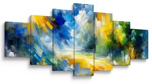 Obraz - Abstraktní slunečný den (210x100 cm)