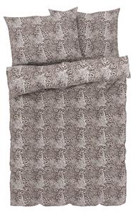 Livarno home Ložní povlečení Renforcé, 200 x 220 cm, 70 x 90 cm (květinová tmavě hnědá) (100386075001)