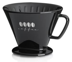 KELA Kávový filtr porcelánový Excelsa L černá KL-12493