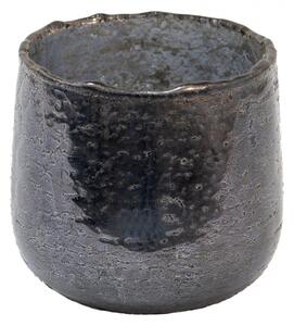Skleněná čajová svíčka Houder Grey 9*8 cm – 9x8 cm