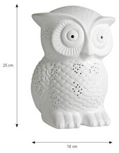 ONLI - Stolní lampa PORCELLANA 1xE14/6W/230V 25 cm sova