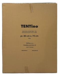 Kavárenský stolek koktejlový průměr 80 cm - IMITACE RATANU