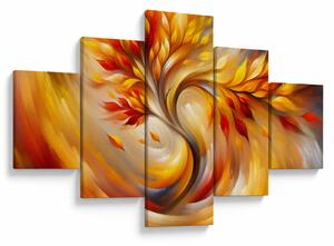 Obraz - Podzimní strom (125x70 cm)