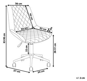 Kancelářská židle Masar (hnědá). 1011197