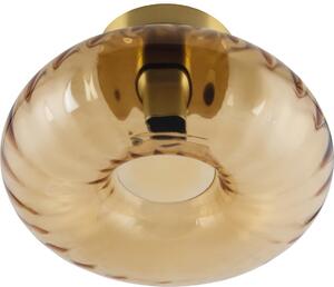 Osram - Stropní svítidlo GOLD GLASS 1xE27/12W/230V pr. 28 cm zlatá/kouřová