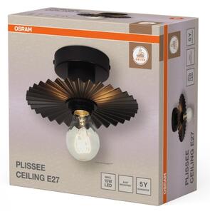 Osram - Stropní svítidlo PLISSEE 1xE27/15W/230V pr. 20 cm antracit