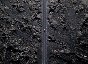 Malvis ® Tapeta Zkamenělá láva Vel. (šířka x výška): 144 x 105 cm
