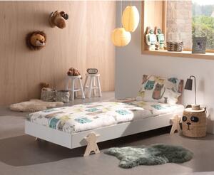 Dětská stohovatelná postel s roštem Vipack Modulo Smiley, 90 x 200 cm