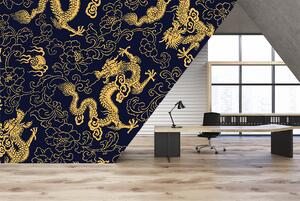 Malvis ® Tapeta Zlatý čínský drak Vel. (šířka x výška): 144 x 105 cm